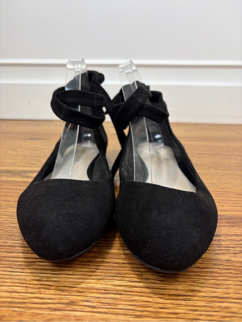 Kenneth Cole New York Wilhelmina Black Suede Ballet Flats (8) - Picture 7 of 12